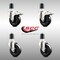 Service Caster 4 Inch 316SS Soft Rubber Swivel 1-3/4 Inch Stem Caster Lock Brake SCC, 2PK SCC-SS316TTLEX20S414-SRS-2-S-2-134 - alternate 5